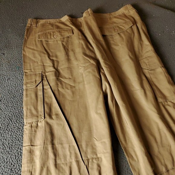 Boulder Creek Trading Pants Big Tall Mens Size 54 38L Tan Cotton Chino Khaki - Picture 7 of 7
